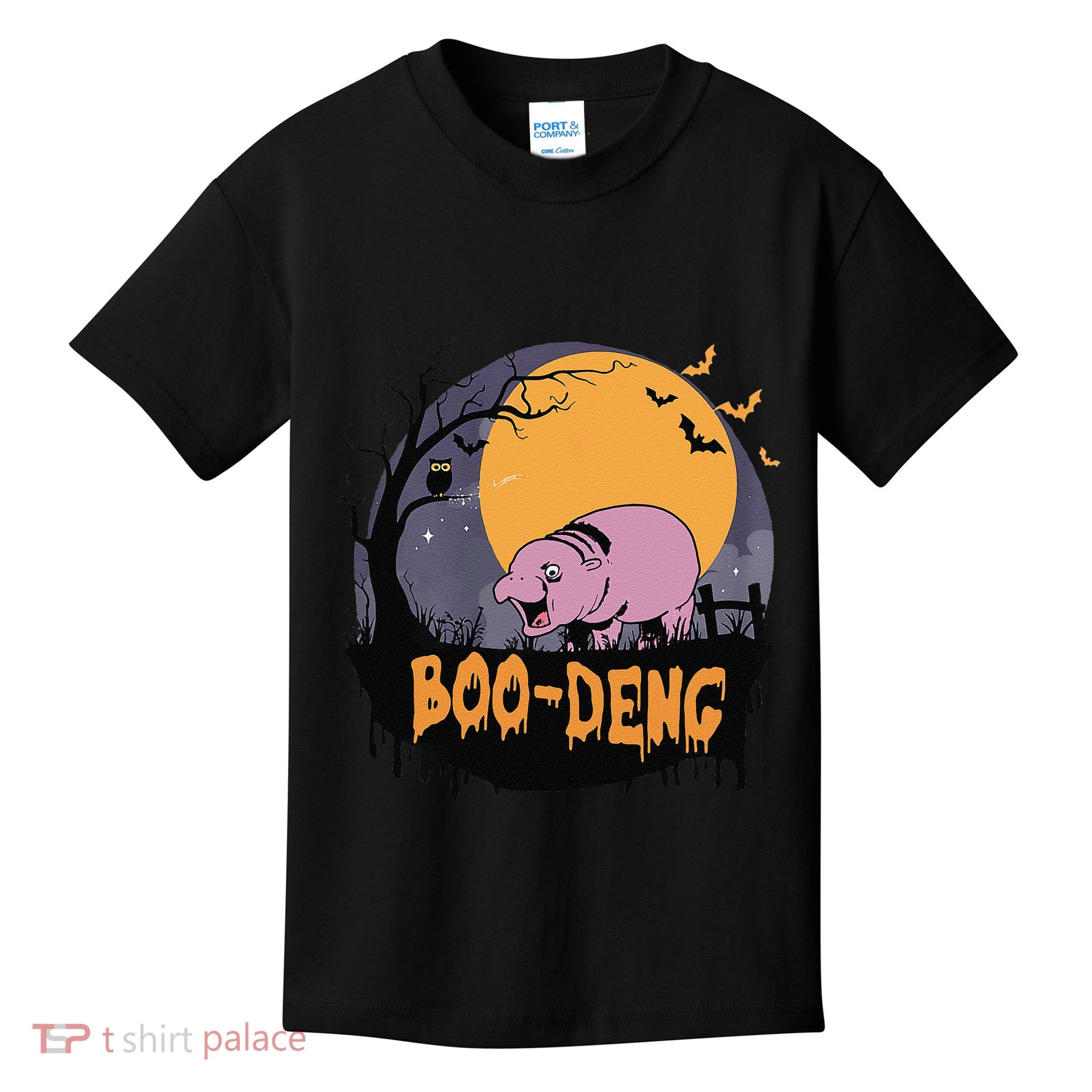 Moo Deng Halloween Boo Deng Halloween Kids T-Shirt