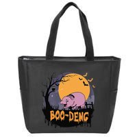 Moo Deng Halloween Boo Deng Halloween Zip Tote Bag