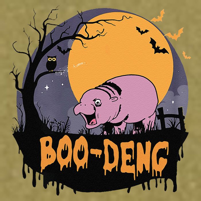 Moo Deng Halloween Boo Deng Halloween Garment-Dyed Women's Muscle Tee