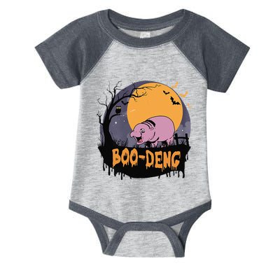 Moo Deng Halloween Boo Deng Halloween Infant Baby Jersey Bodysuit