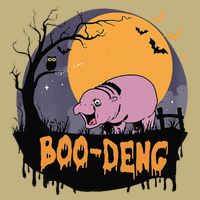 Moo Deng Halloween Boo Deng Halloween Button