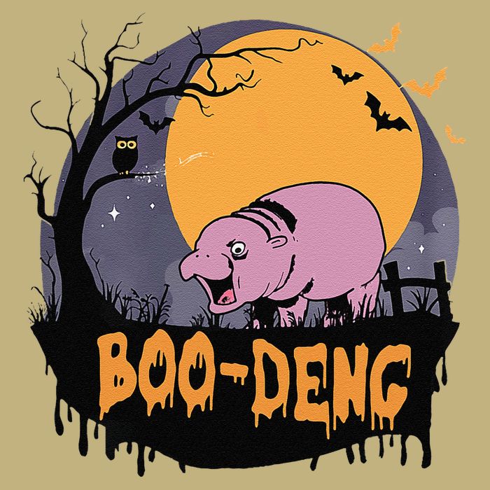 Moo Deng Halloween Boo Deng Halloween Button