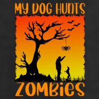 My Dog Hunts Zombies Halloween Cool Comfort Performance Bucket Hat