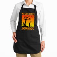 My Dog Hunts Zombies Halloween Apron