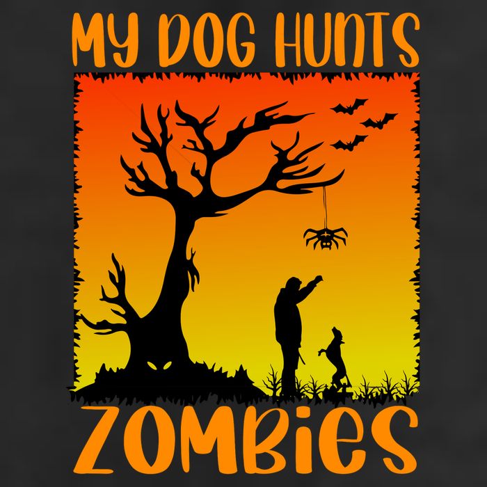 My Dog Hunts Zombies Halloween 25L Jumbo Tote