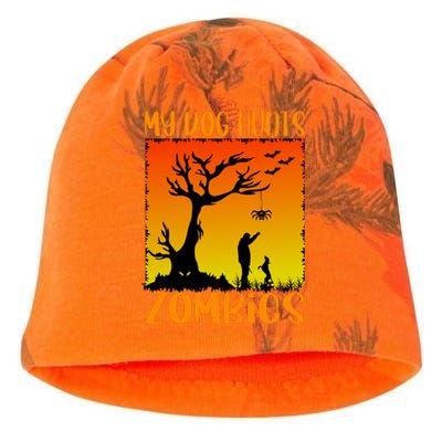 My Dog Hunts Zombies Halloween Kati - Camo Knit Beanie