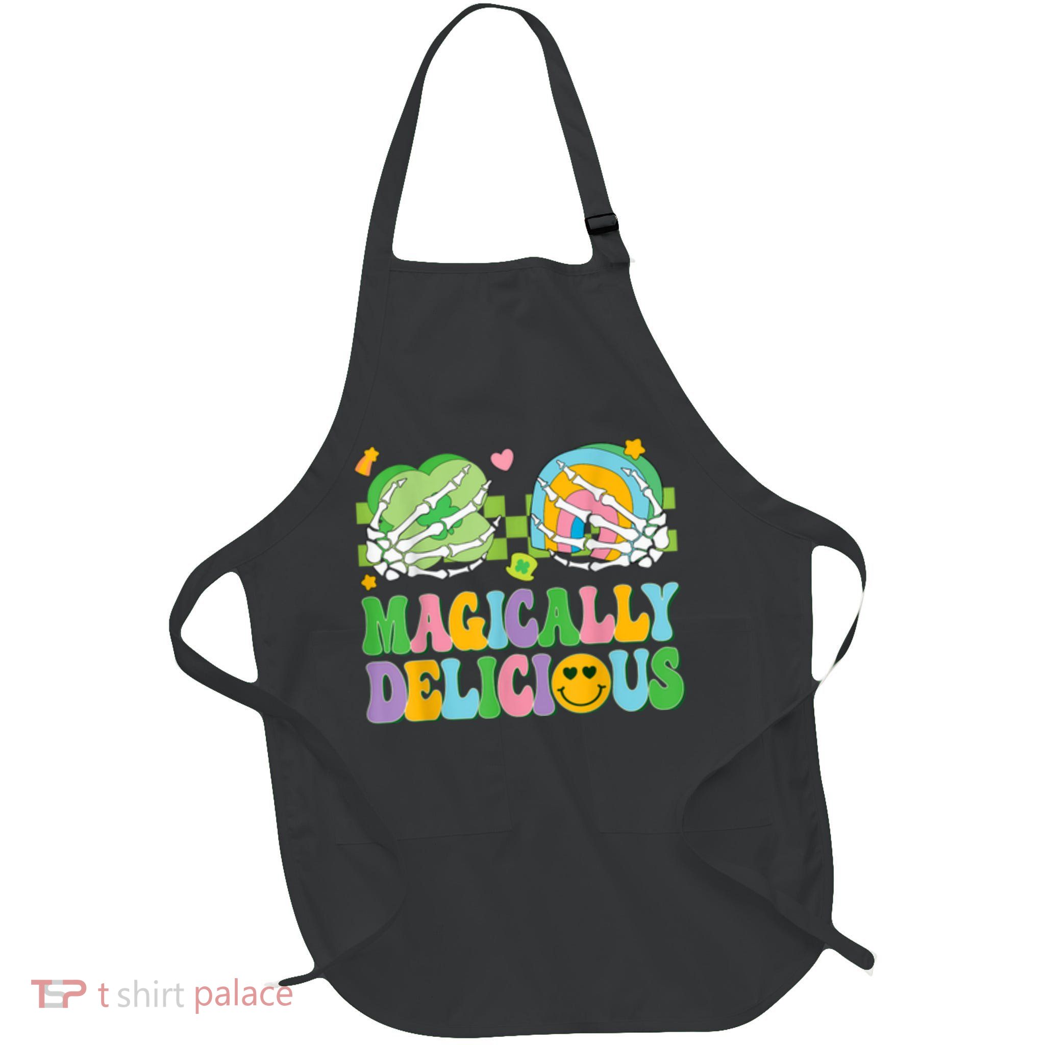 Magically Delicious Hippie St Patrick’s Day Skeleton Charms Apron