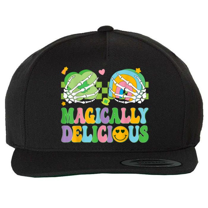 Magically Delicious Hippie St Patrick’s Day Skeleton Charms Wool Snapback Cap