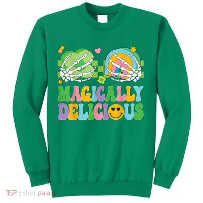 Magically Delicious Hippie St Patrick’s Day Skeleton Charms Sweatshirt
