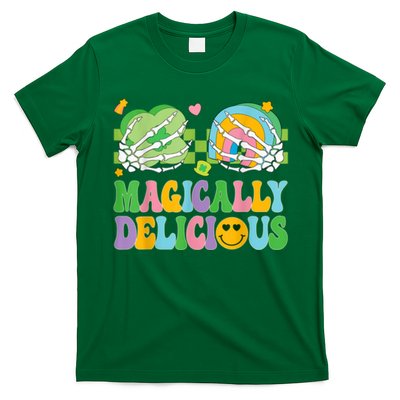 Magically Delicious Hippie St Patrick’s Day Skeleton Charms T-Shirt