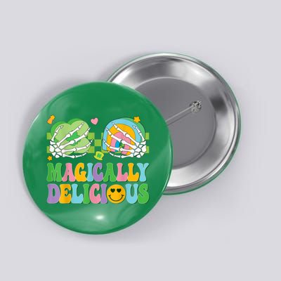 Magically Delicious Hippie St Patrick’s Day Skeleton Charms Button
