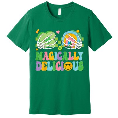 Magically Delicious Hippie St Patrick’s Day Skeleton Charms Premium T-Shirt