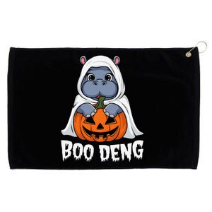 Moo Deng Halloween Cute Baby Pygmy Hippo Bouncy Pig Grommeted Golf Towel