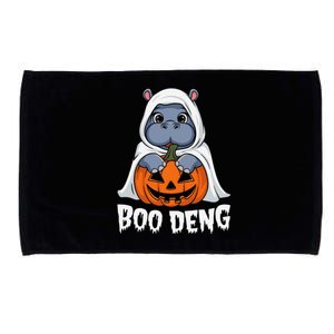 Moo Deng Halloween Cute Baby Pygmy Hippo Bouncy Pig Microfiber Hand Towel