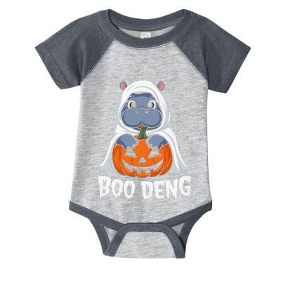 Moo Deng Halloween Cute Baby Pygmy Hippo Bouncy Pig Infant Baby Jersey Bodysuit