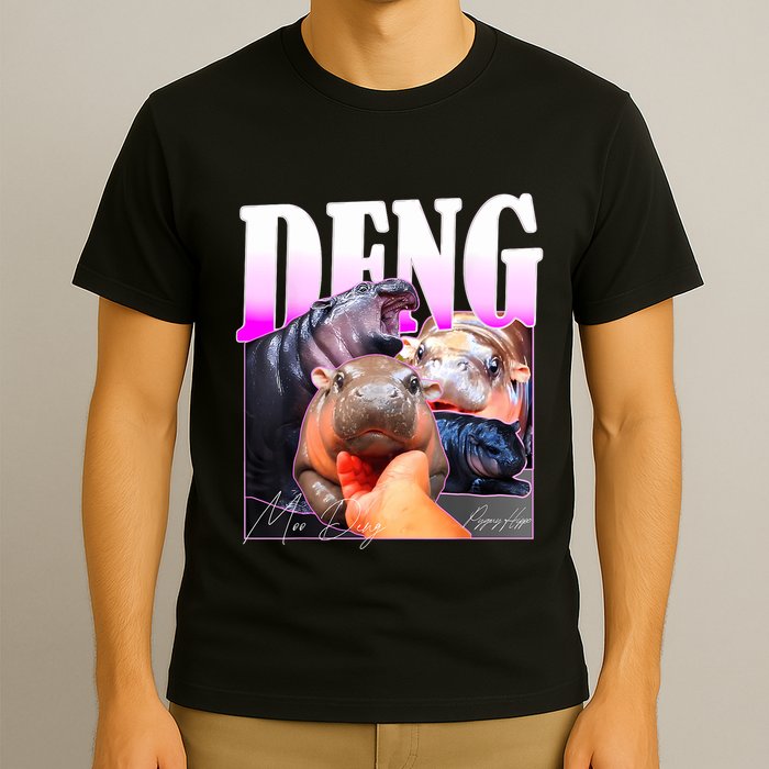 Moo Deng Hippo Baby Pygmy Funny T-Shirt