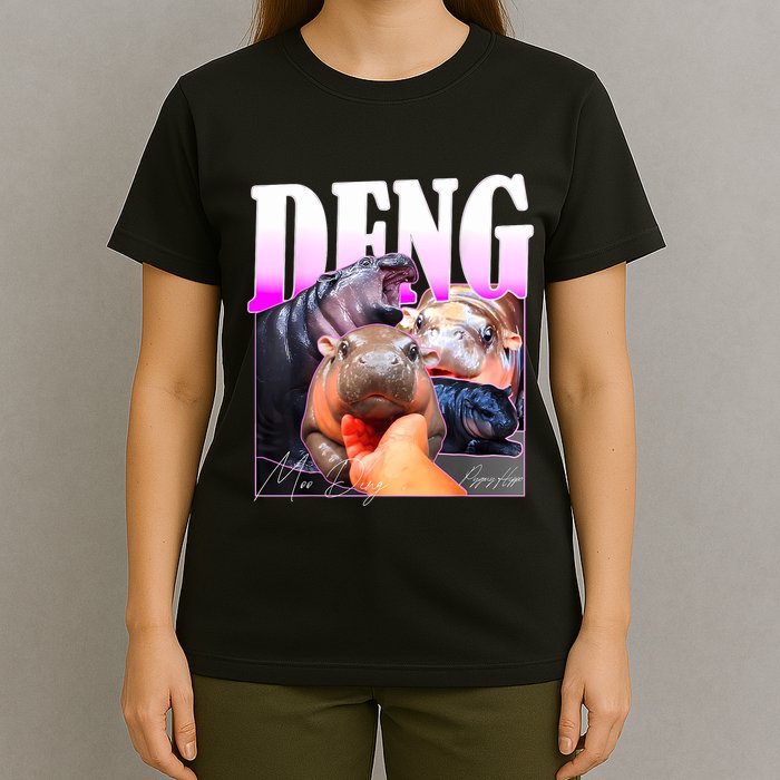 Moo Deng Hippo Baby Pygmy Funny T-Shirt