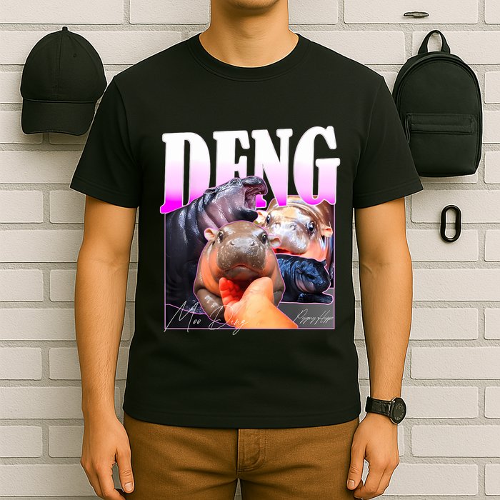 Moo Deng Hippo Baby Pygmy Funny T-Shirt
