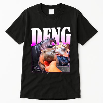 Moo Deng Hippo Baby Pygmy Funny Tall T-Shirt