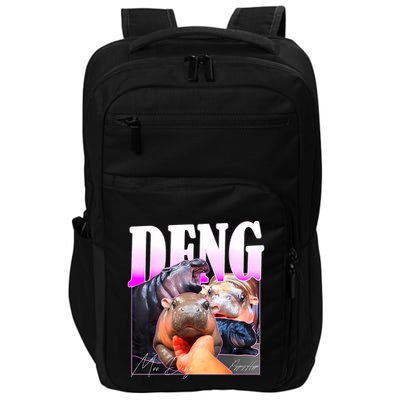 Moo Deng Hippo Baby Pygmy Funny Impact Tech Backpack