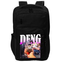 Moo Deng Hippo Baby Pygmy Funny Impact Tech Backpack