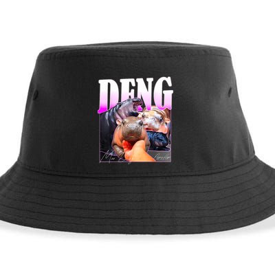 Moo Deng Hippo Baby Pygmy Funny Sustainable Bucket Hat