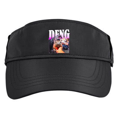Moo Deng Hippo Baby Pygmy Funny Adult Drive Performance Visor