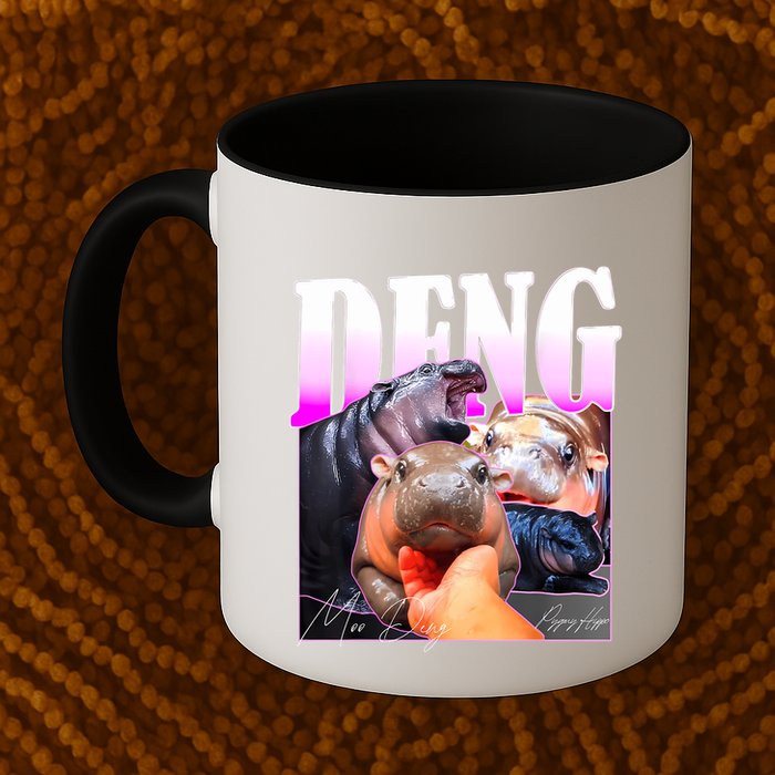 Moo Deng Hippo Baby Pygmy Funny Mug