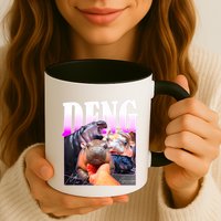 Moo Deng Hippo Baby Pygmy Funny Mug