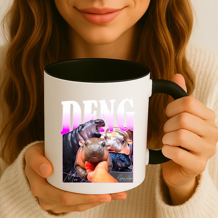 Moo Deng Hippo Baby Pygmy Funny Mug