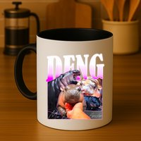 Moo Deng Hippo Baby Pygmy Funny Mug