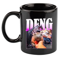 Moo Deng Hippo Baby Pygmy Funny 11oz C Handle Ceramic Mug
