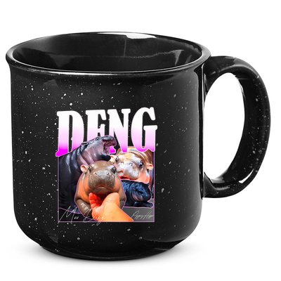Moo Deng Hippo Baby Pygmy Funny 15oz Campfire Ceramic Mug