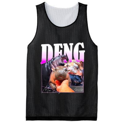 Moo Deng Hippo Baby Pygmy Funny Mesh Reversible Basketball Jersey Tank