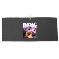 Moo Deng Hippo Baby Pygmy Funny Large Microfiber Waffle Golf Towel