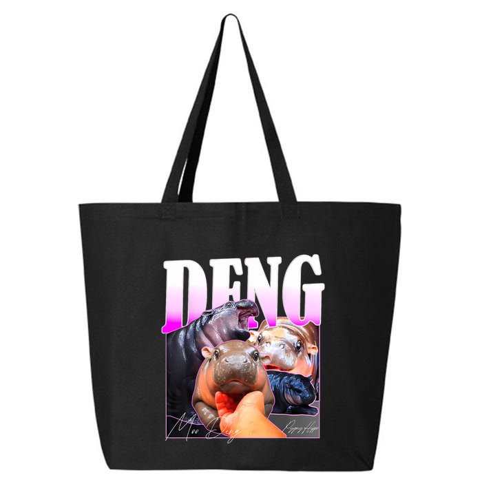 Moo Deng Hippo Baby Pygmy Funny 25L Jumbo Tote