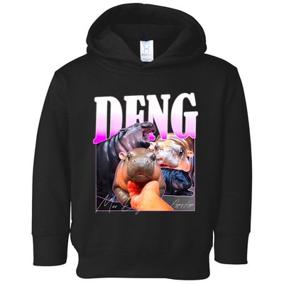 Moo Deng Hippo Baby Pygmy Funny Toddler Hoodie