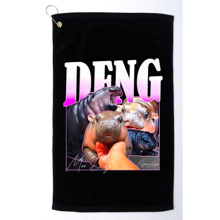 Moo Deng Hippo Baby Pygmy Funny Golf Towel