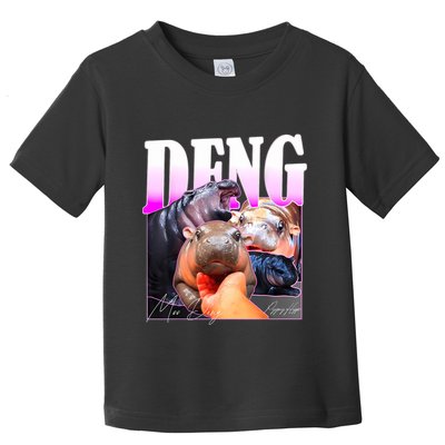 Moo Deng Hippo Baby Pygmy Funny Toddler T-Shirt