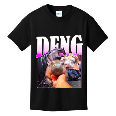 Moo Deng Hippo Baby Pygmy Funny Kids T-Shirt