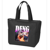 Moo Deng Hippo Baby Pygmy Funny Zip Tote Bag