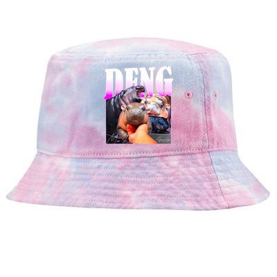 Moo Deng Hippo Baby Pygmy Funny Tie-Dyed Bucket Hat