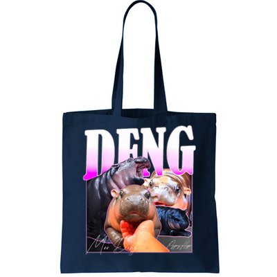 Moo Deng Hippo Baby Pygmy Funny Tote Bag