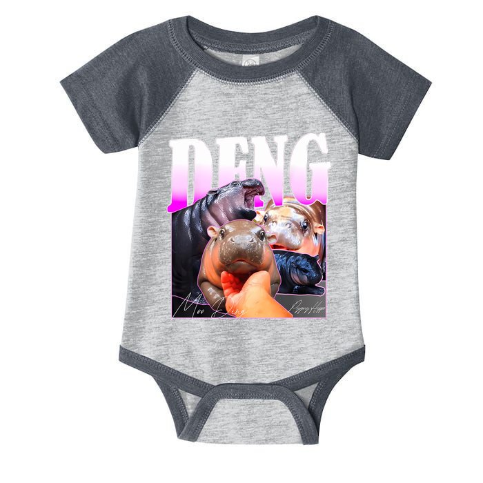 Moo Deng Hippo Baby Pygmy Funny Infant Baby Jersey Bodysuit