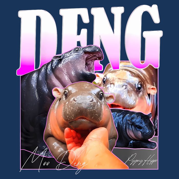 Moo Deng Hippo Baby Pygmy Funny Infant Baby Jersey Bodysuit