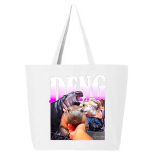 Moo Deng Hippo Baby Pygmy Funny 25L Jumbo Tote