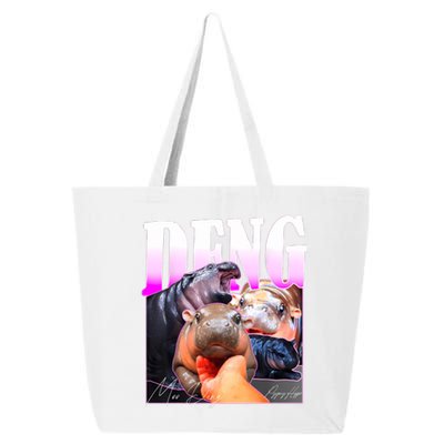 Moo Deng Hippo Baby Pygmy Funny 25L Jumbo Tote