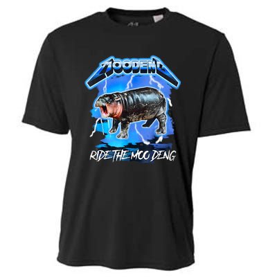 Moo Deng Hippo Ride The Moo Deng Cooling Performance Crew T-Shirt