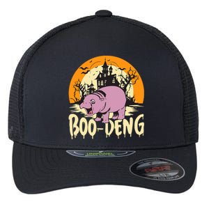 Moo Deng Halloween Boo Deng Halloween Flexfit Unipanel Trucker Cap