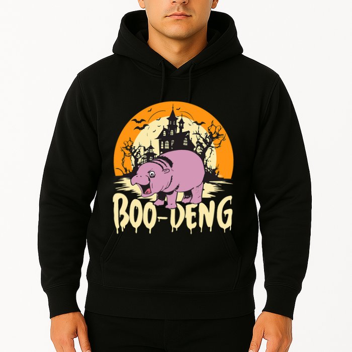 Moo Deng Halloween Boo Deng Halloween Hoodie